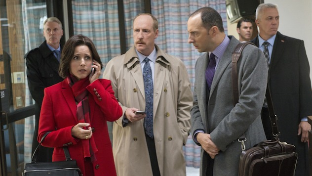 Veep Veep satirizes the political world by distilling it down to what the public likes to watch most: the screw-ups. From foot-in-mouth moments to missent ...